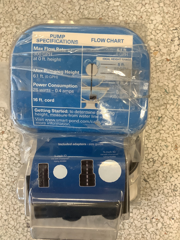 300 GPH FOUNTAIN PUMP WITH LWSO