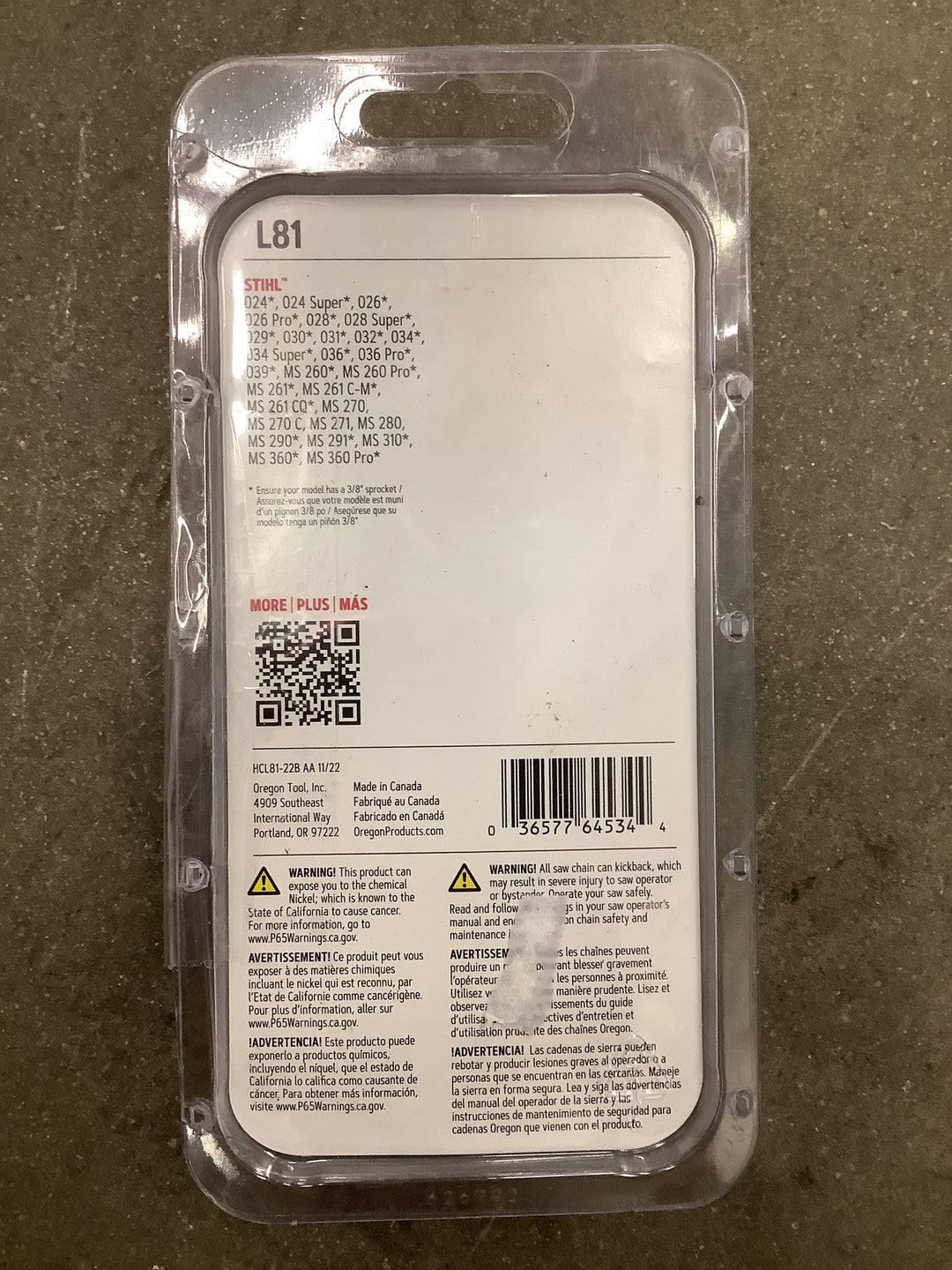 Oregon L81 20-in Chainsaw Chain
