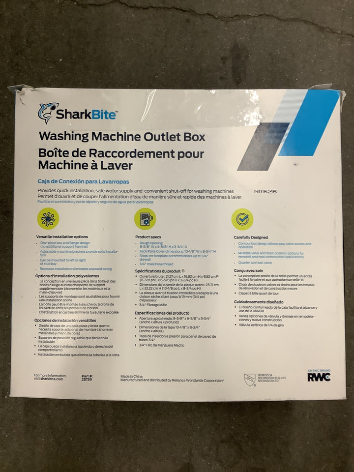 SB PEX WASHING MACHINE BOX