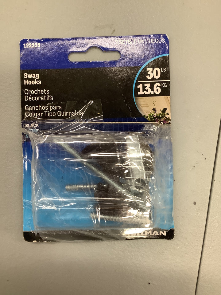 CD BLACK SWAG HOOKS