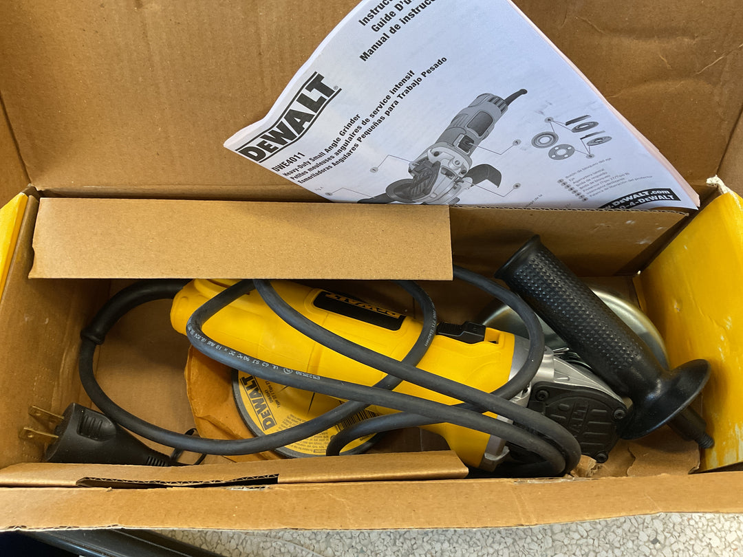 DEWALT USED, WORKS, OPEN BOX, AS-IS, small angle grinder