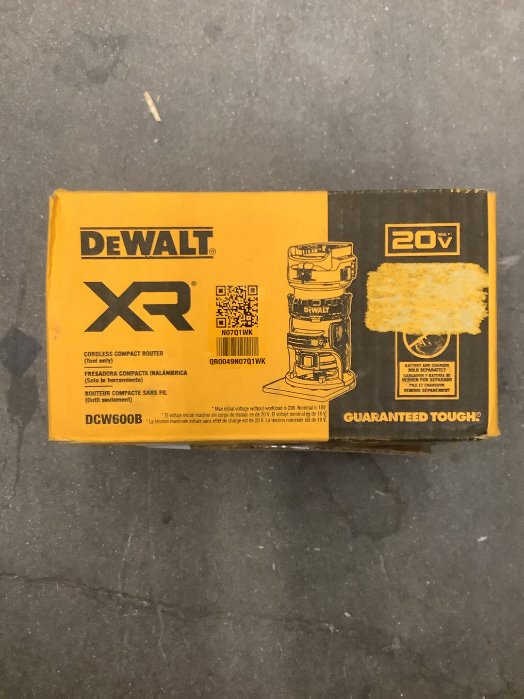 DEWALT 20V MAX XR COMPACT ROUTR (TO)