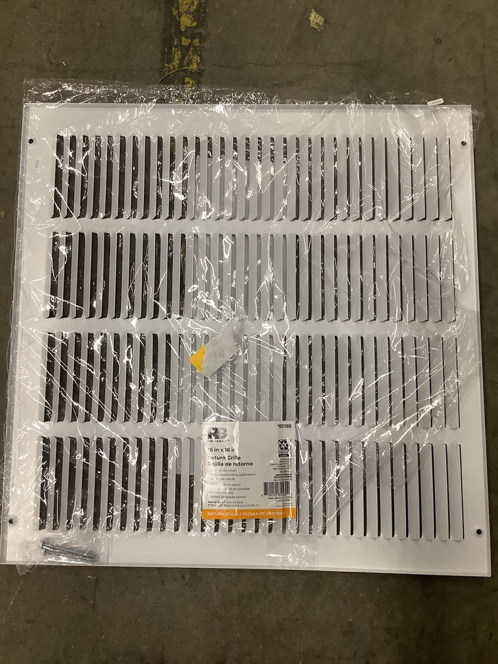 16-16 WHITE RETURN GRILLE