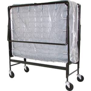 Folding roll away guest bed