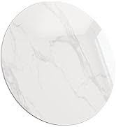 39.5-inch round white sintered stone replacement tabletop