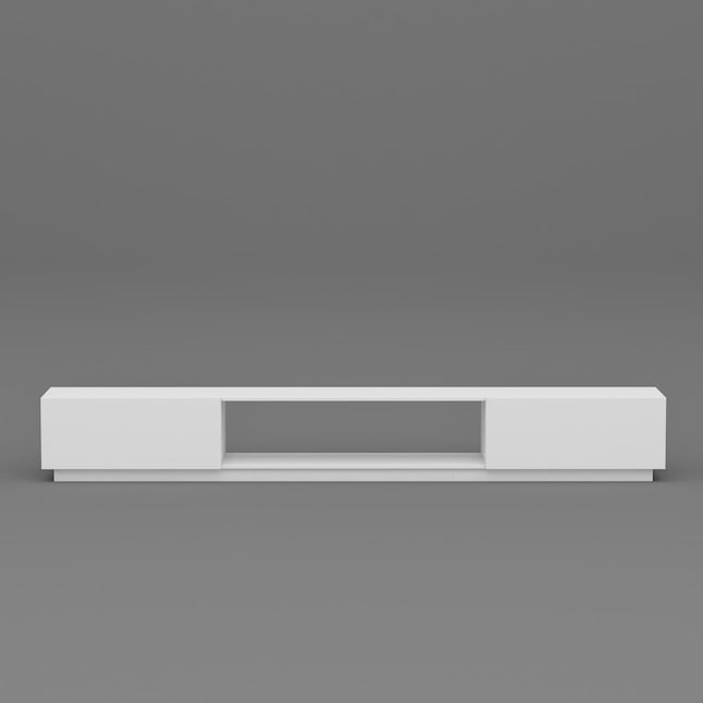 FUFU&GAGA Modern/Contemporary White 109.4-in W TV cabinet ( Accommodates TVs up to 85-in )