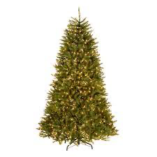 7.5 ft Dunhill fir hinged tree with 750 clear lights