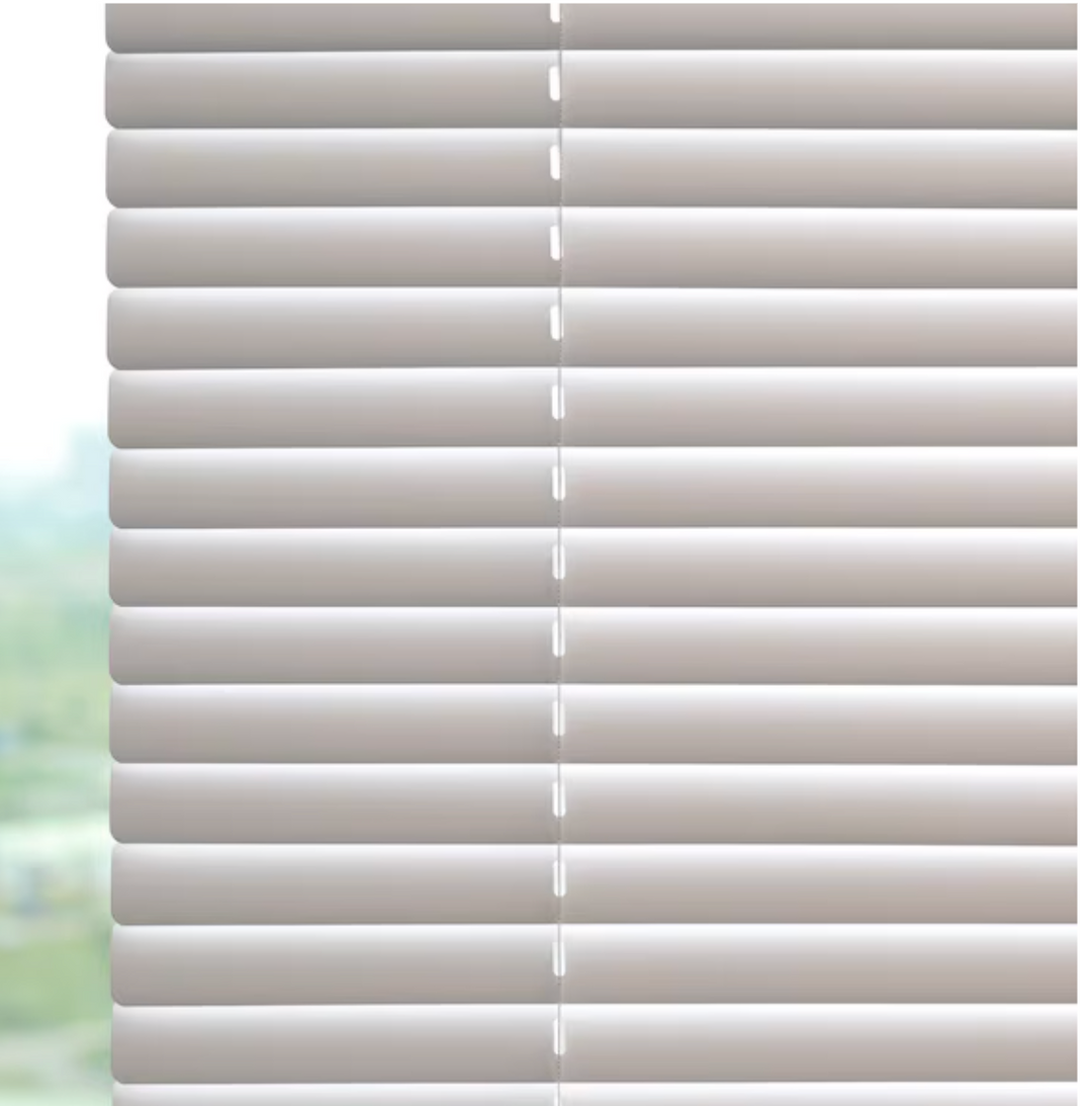 Room Darkening 1-in Slat Width 71-in x 64-in Cordless White Vinyl Room Darkening Mini-blinds