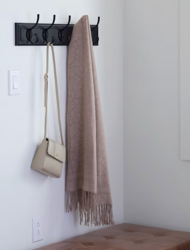 5 hook rail/ riel con 5 ganchos