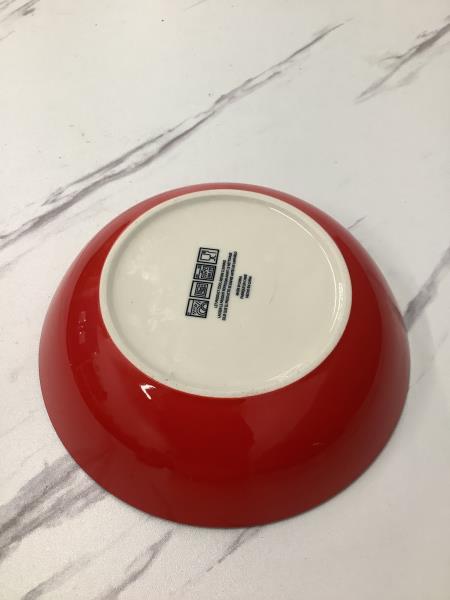 Decorative Ceramic Bowl - Red, Blue, and White Floral Pattern Retail $9.99
