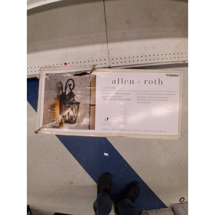 Allen+roth Castine 3-Light 23.75" Oil-rubbed Bronze Hardwired Outdoor Wall Light