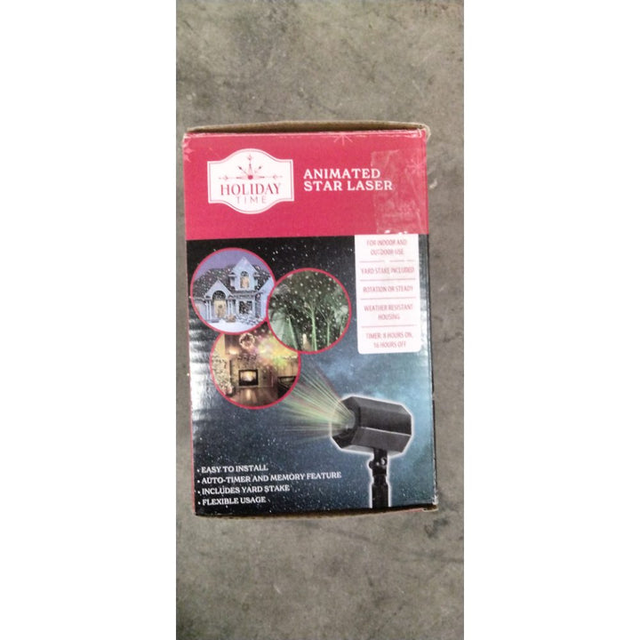 Holiday Time Animated Star Laser, Indoor/Outdoor Use Retail $30.00