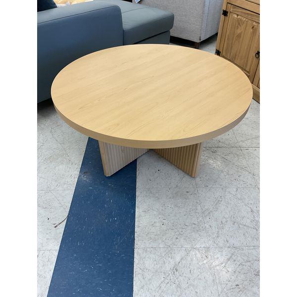 Round Coffee Table - Wood Finish, Modern Design Retail $250.00