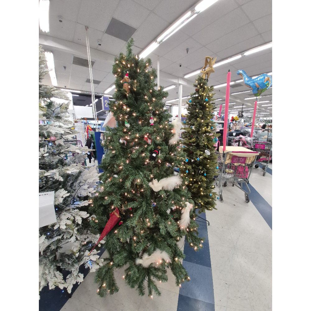 Artificial Christmas Tree, Decorated - Lights Included