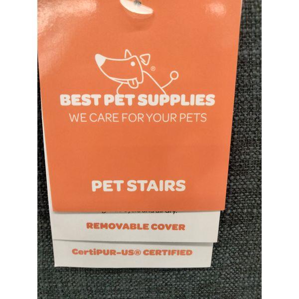 Best Pet Supplies Pet Stairs - Removable Cover, CertiPUR-US Certified, Gray Retail $60.00