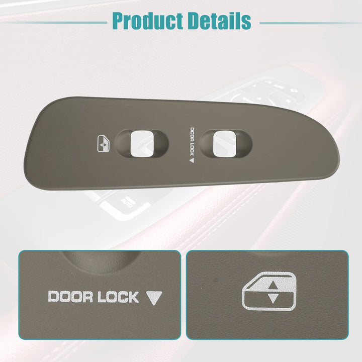 ACROPIX Front Left Driver Side Car Window Switch Trim Bezel for Dodge for Ram 1500 - Pack of 1 Gray