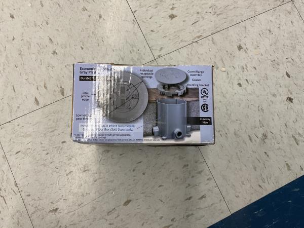 Hubbell Low Profile Floor Box Cover - #5511, Concrete Floor Box Retail $35.00