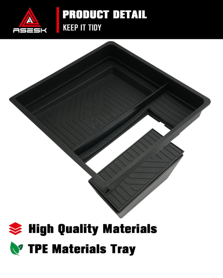 ASZSK Center Console Organizer Compatible with Landcruiser 2024,Armrest Storage Box Tray Toyota Landcruiser Accessories