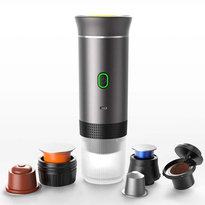 Portable Espresso Machine, 20 Bar Fast Heating Espresso Maker with Car Charger