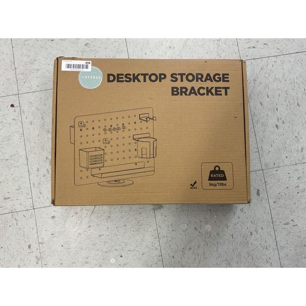 LOVENDO Desktop Storage Bracket, Organizer - Pegboard Design, Rotating Base, Accessories Retail $45.00