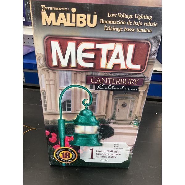 Malibu Intermatic Metal Lantern Walklight, Canterbury Collection, Low Voltage Lighting Retail $50.00