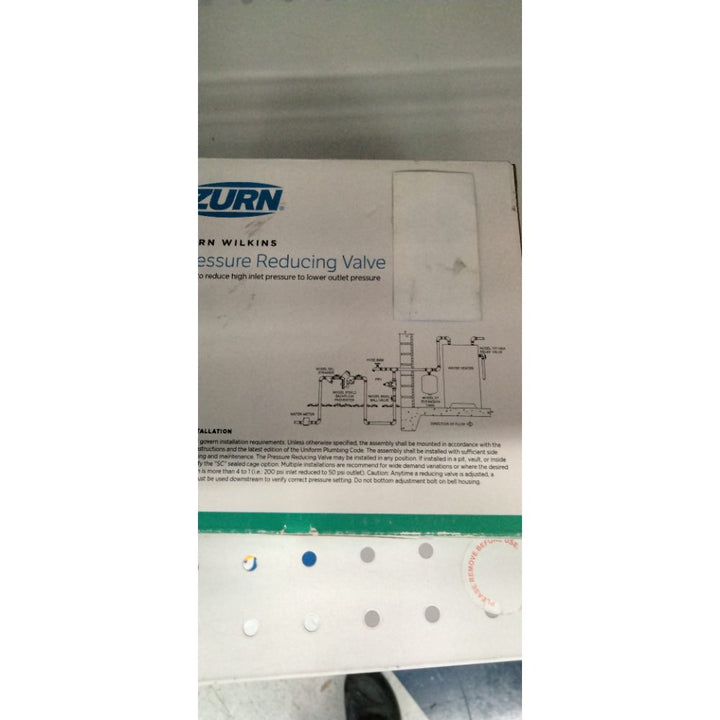 Zurn Wilkins 34-NR3XLDU 3/4" NR3XL Pressure Reducing Valve with Double Union FNPT Connection