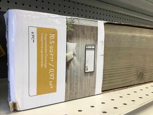 Style Selections Shiplap Planks - Weathered Grey Finish, Easy to Install, Real Wood Style Retail $30.00