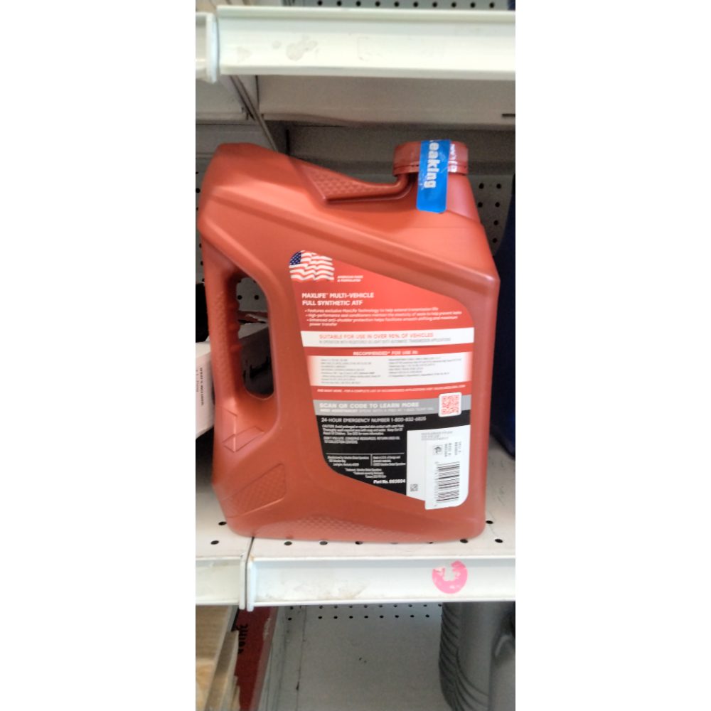 Valvoline MaxLife Multi-Vehicle ATF Full Synthetic Automatic Transmission Fluid 1 Gallon