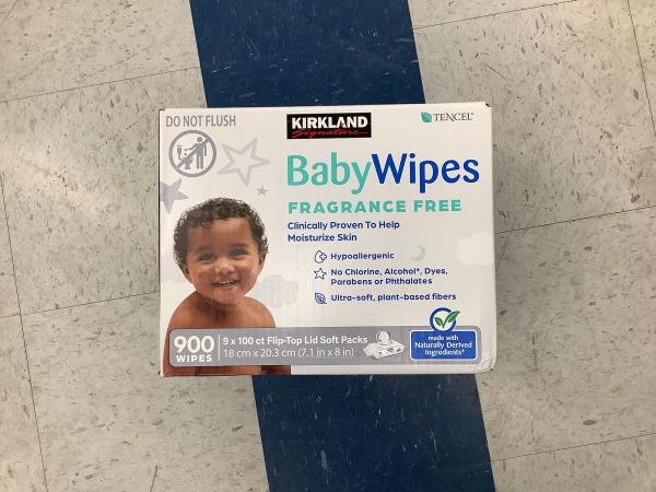 Kirkland Baby Wipes Unscented, 100 Count (Pack of 9) Retail $42.99