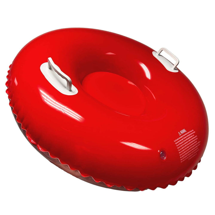 Inflatable Red Snow Tube Sleds Vinyl Children's Winter Accessories Ages 3+