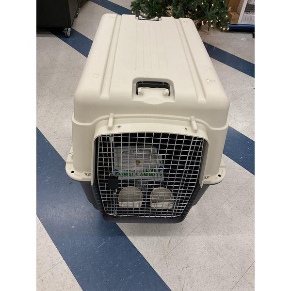 Petmate Pet Carrier - Kennel, Portable, Airline Approved, Travel Crate, Gray