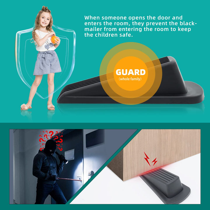 Lingbokai-Hotel Door Locks for Travelers,2 Pack,Dual Protection Security Door Kit, Prevent Unauthorized Entry in Home, Apartment and School,Travel Door Lock for Hotel Rooms