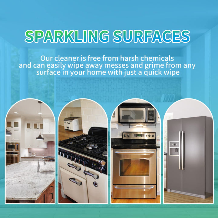 NATRUTH Cooktop and Stove Top Cleaner Kit - Glass Cook Top Cleaner and Polish 11 oz.Kitchen Cleaning Paste with Sponge