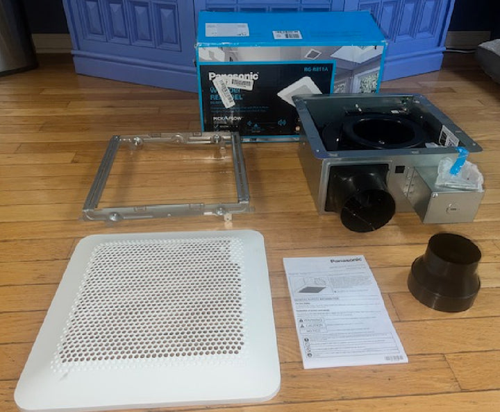 Panasonic WhisperRemodel DC 0.8-Sone 110-CFM White Bathroom Ventilator Fan