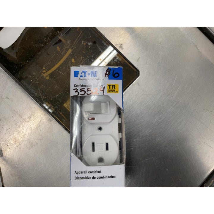 Eaton Combination Device, Tamper Resistant - White