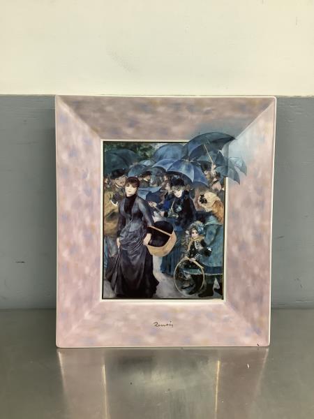 Goebel Artis Orbis Renoir "Les Parapluies" Limited Edition Decorative Plate 485/1000 Retail $50.00