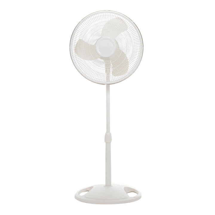 Lasko 16  Oscillating 3-Speed Pedestal Fan  White  S16200