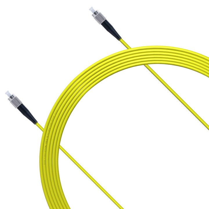 XWYWX 7M/23FT FC/UPC to FC/UPC SM SX LSZH 3.0mm Indoor Fiber Optic Patch Cord, FC to FC Single Mode 9/125Ã‚Âµm Simplex FC-FC Optical Fiber Jumper Cable Compatible with OS1&OS2-XFUFU111-7