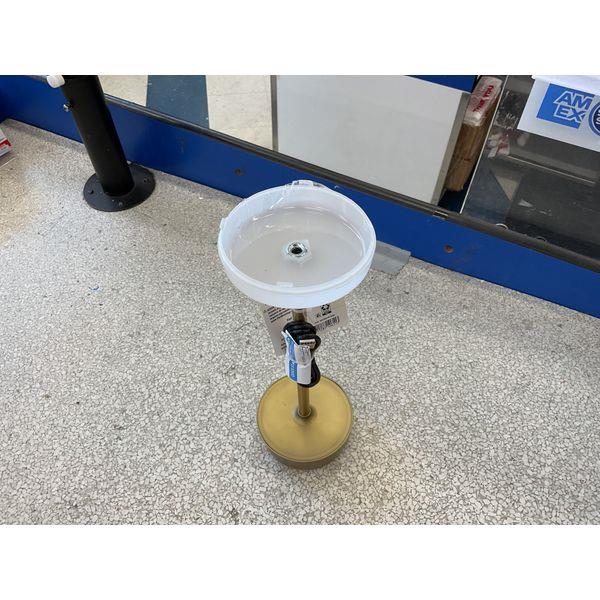 Brass Ashtray Stand with White Liner Retail $12.92