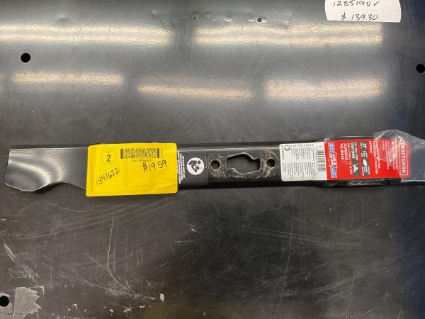 MTD Genuine Parts CMXGZAM100142 Craftsman Patented 21"" S-Shaped Center Hole 742-05643, 742P05643 Replacement Mower Blade, Black Retail $27.99