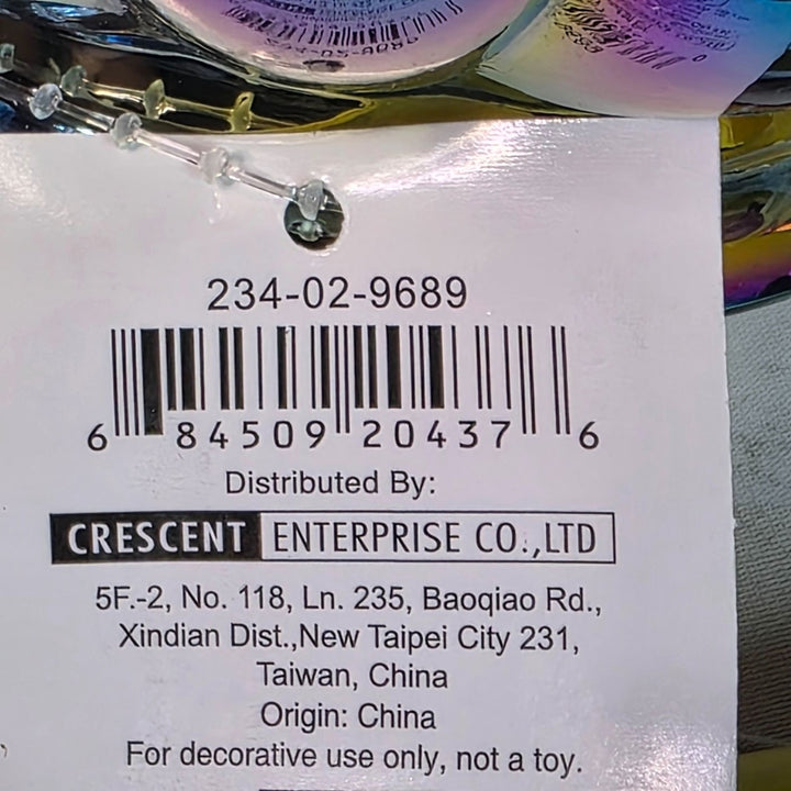 Set of 6 Dark Iridescent Glass Pumpkins & Gourds 5" Tall Decorative Accents