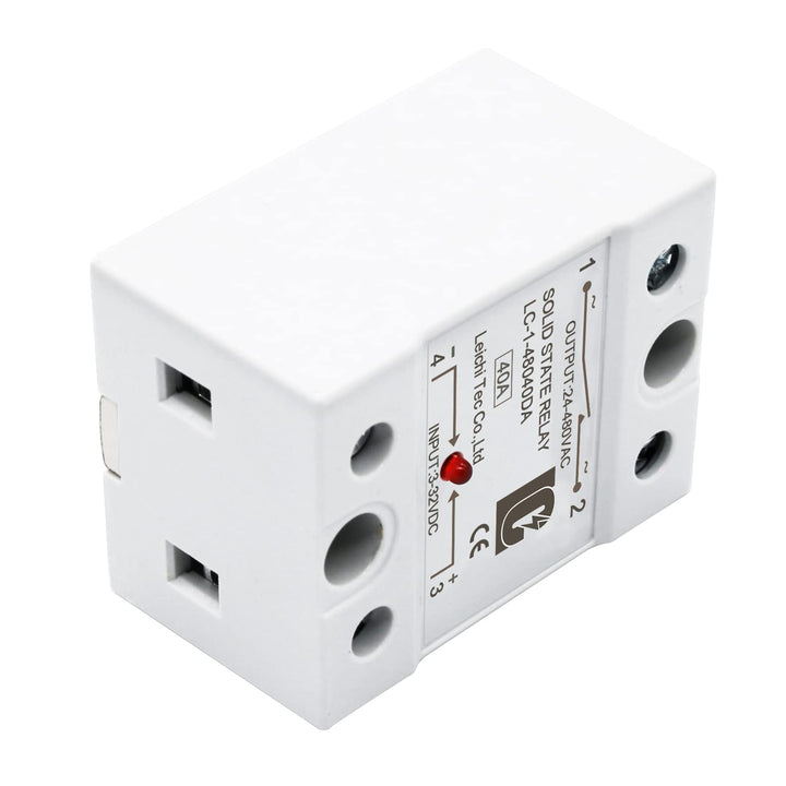 LCLCTC SSR 40 DA Solid State Relay DC to AC (Input 3-32V DC Output 24-480V AC), 40A (DC to AC 40A)Ã¢â‚¬Â¦