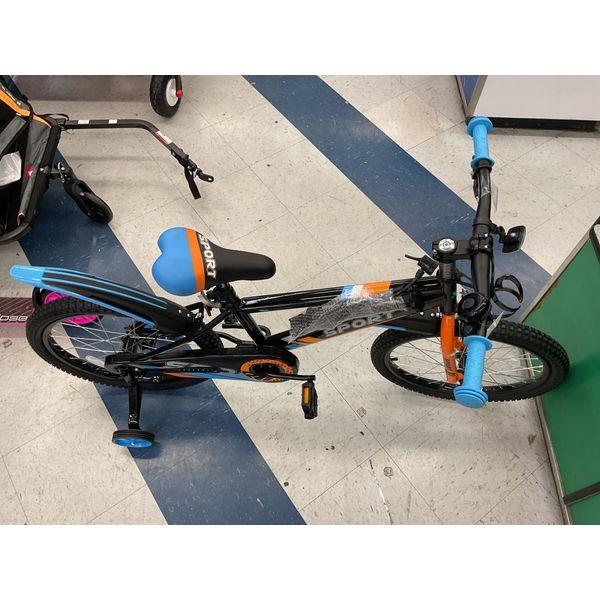 Sport Bike - 16 inch wheel, Training Wheels, Blue/Black Retail $109.00