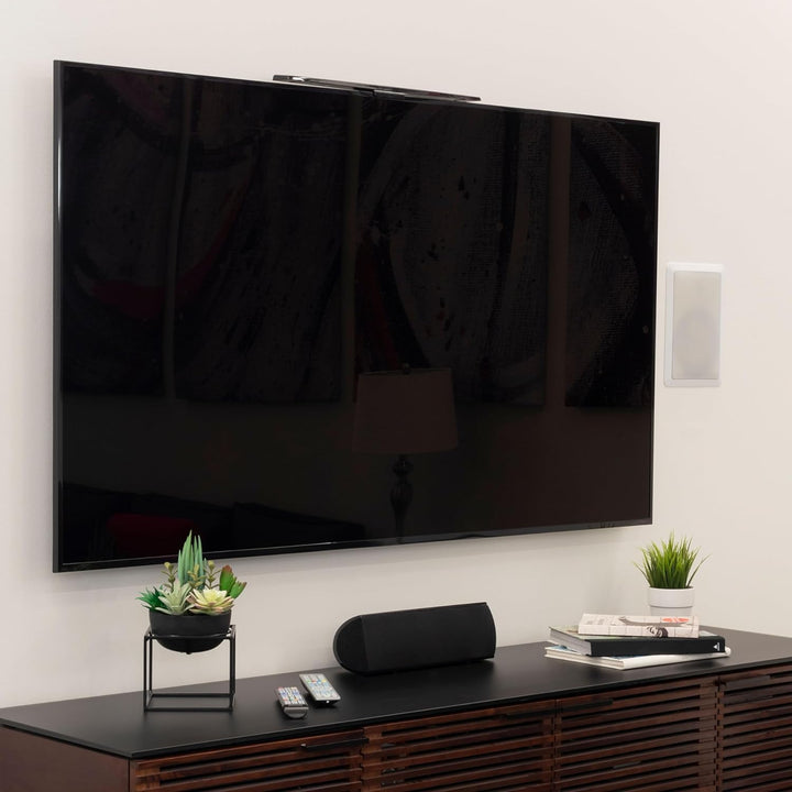 GE Hover Amplified HD Digital TV Antenna, Long Range Smart TV Antenna, Easy Mount on Top Design, Supports 4K 1080P HDTV VHF UHF, Indoor Amplified Signal Booster, 5ft Coax HDTV Cable/AC Adapter, 37075