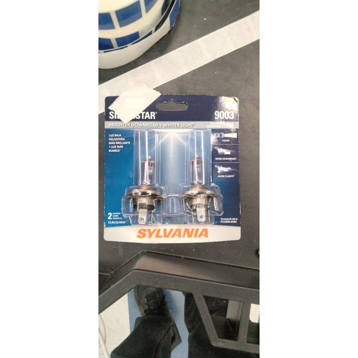 Sylvania 9003 SilverStar Halogen Headlight Bulb  2 Pack  Compatible with Multiple Cars