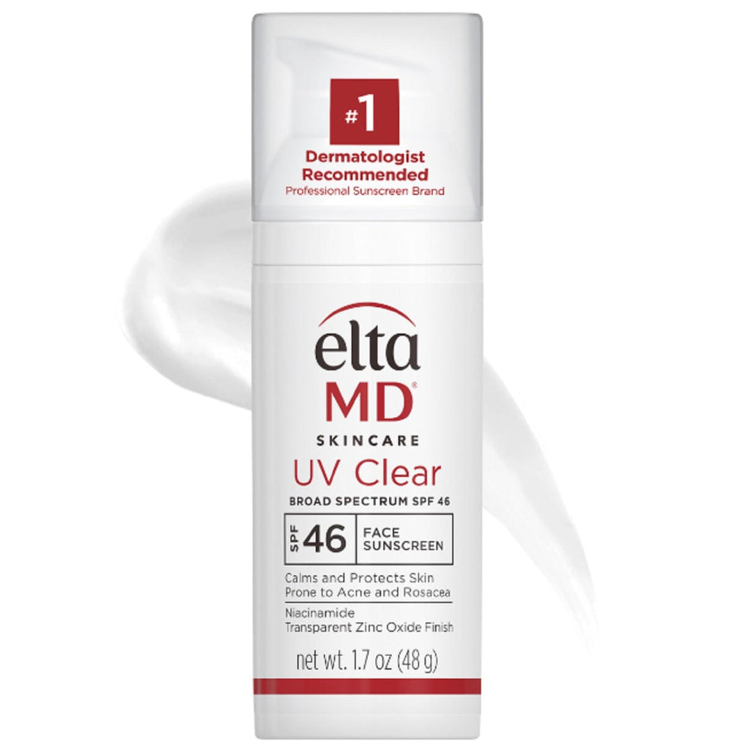EltaMD UV Clear Face Sunscreen SPF 46, Oil Free for Face with Zinc Oxide, Dermatologist Recommended Sunscreen Lotion, For Acne-Prone Sensitive Skin, 1.7 oz Pump Retail $45.00