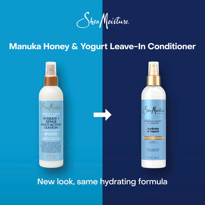Shea Moisture Multi-Action Leave-In Conditioner Manuka Honey And Yogurt For Damaged Hair Sulfate Free Conditioner Spray 8 Oz