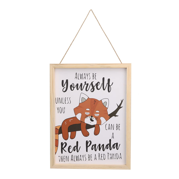 Fox Wooden Signs Wood Listing Hanging for Bathroom Home Wall Decoration Sign Picture Wall Art Decor for Home Office Gifts