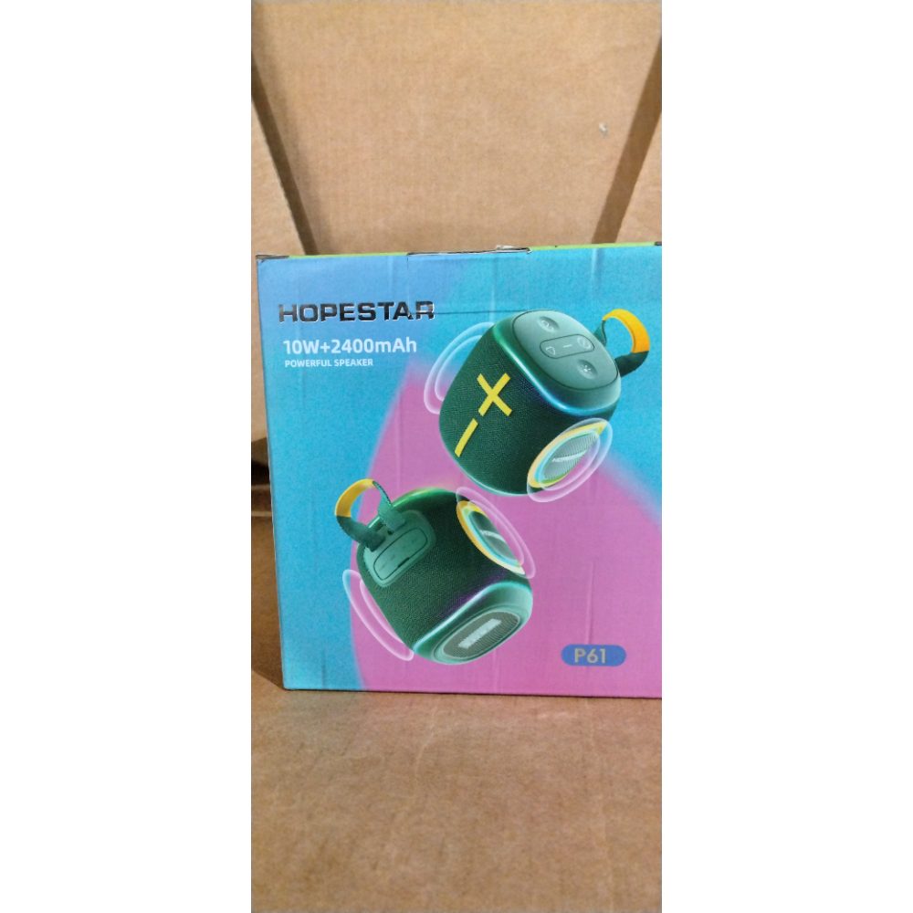 HOPESTAR P61 - Wireless Speaker, Portable, IPX6, 6-Hour Playtime - GREEN Retail $25.00