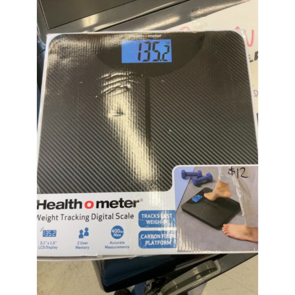 Health O Meter LCD Carbon Fiber Digital Body Weight Scale  400lb Capacity